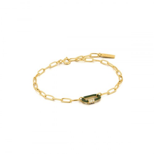 Ania Haie armbånd til kvinder, gylden, 19 cm