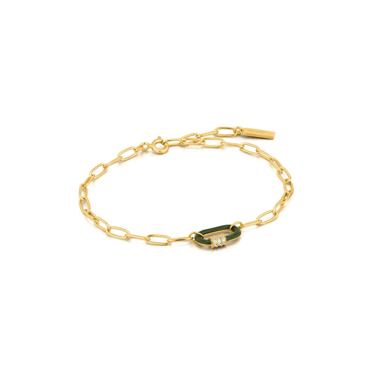 Ania Haie armbånd til kvinder, gylden, 19 cm