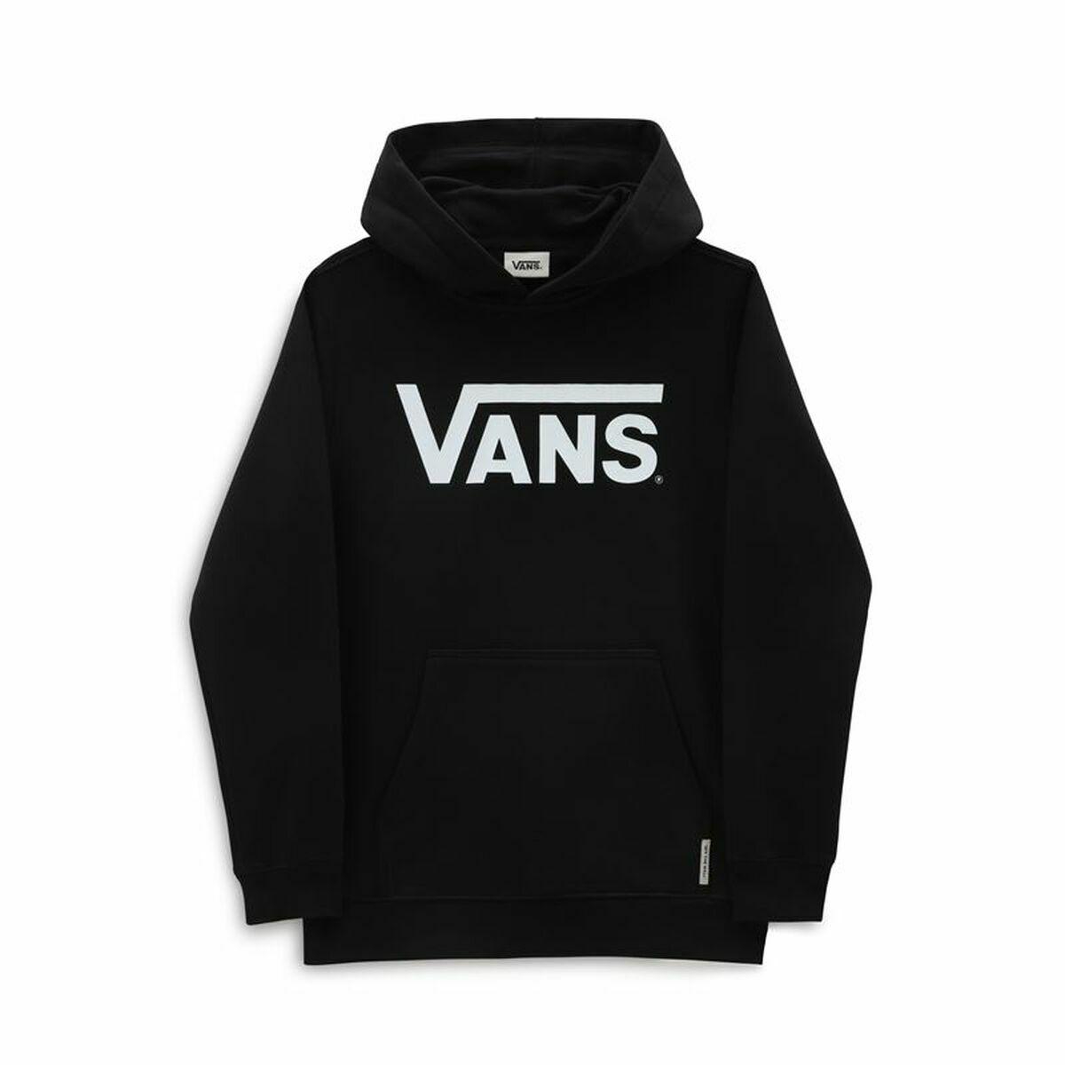 Hættetrøje til Børn Vans Classic Sort L