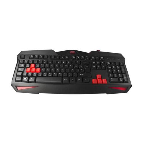 Tastatur og mus Tacens MCP1 Sort Rød Monochrome Spansk qwerty