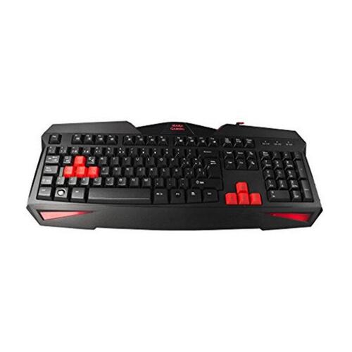 Tastatur og mus Tacens MCP1 Sort Rød Monochrome Spansk qwerty