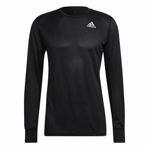Langærmet T-shirt til Mænd Adidas Own The Run Sort M