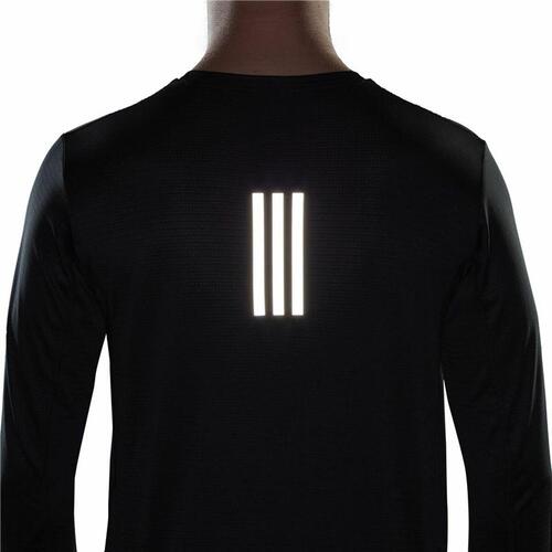 Langærmet T-shirt til Mænd Adidas Own The Run Sort M