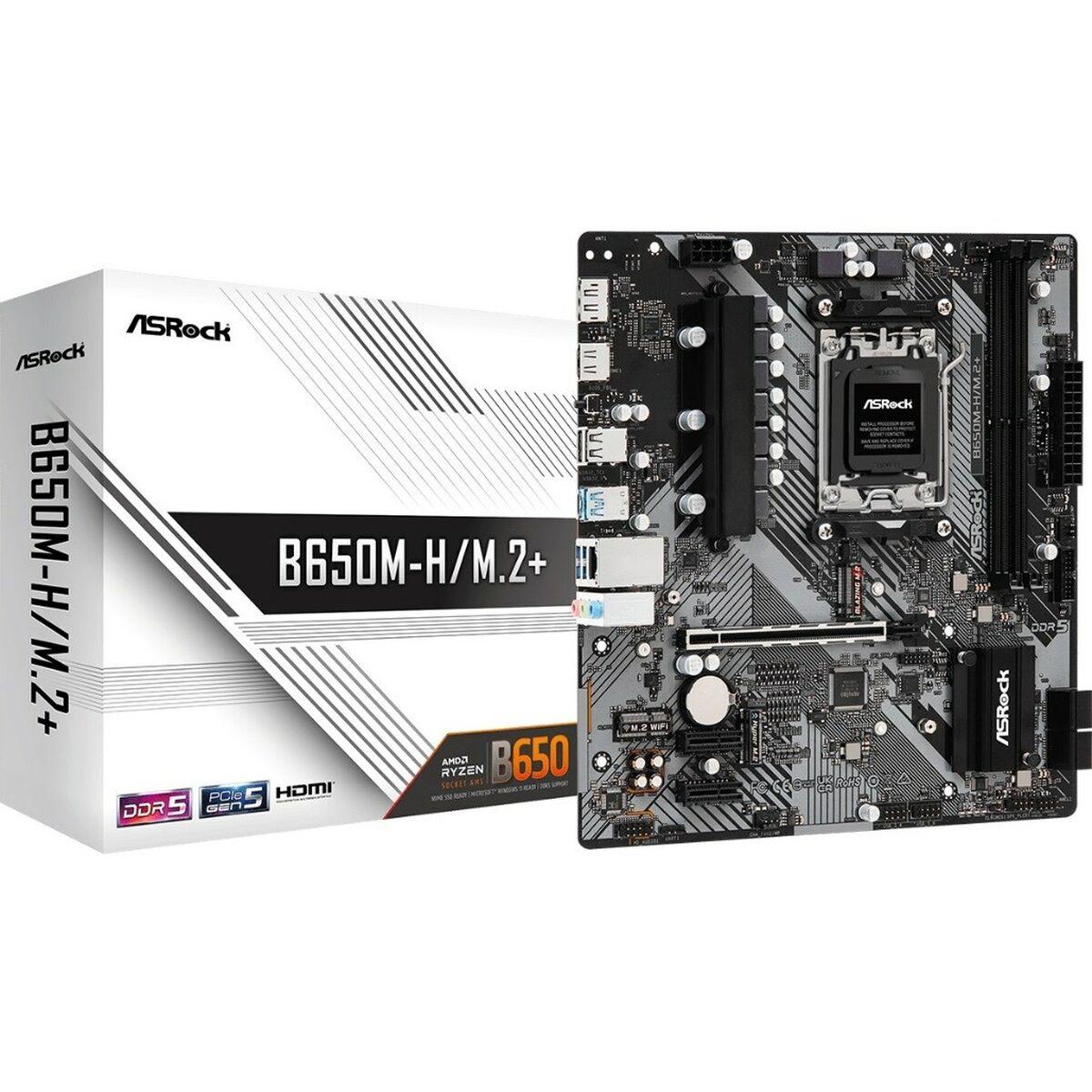 Bundkort ASRock B650M-H/M.2+ - AMD B650, AM5, mATX