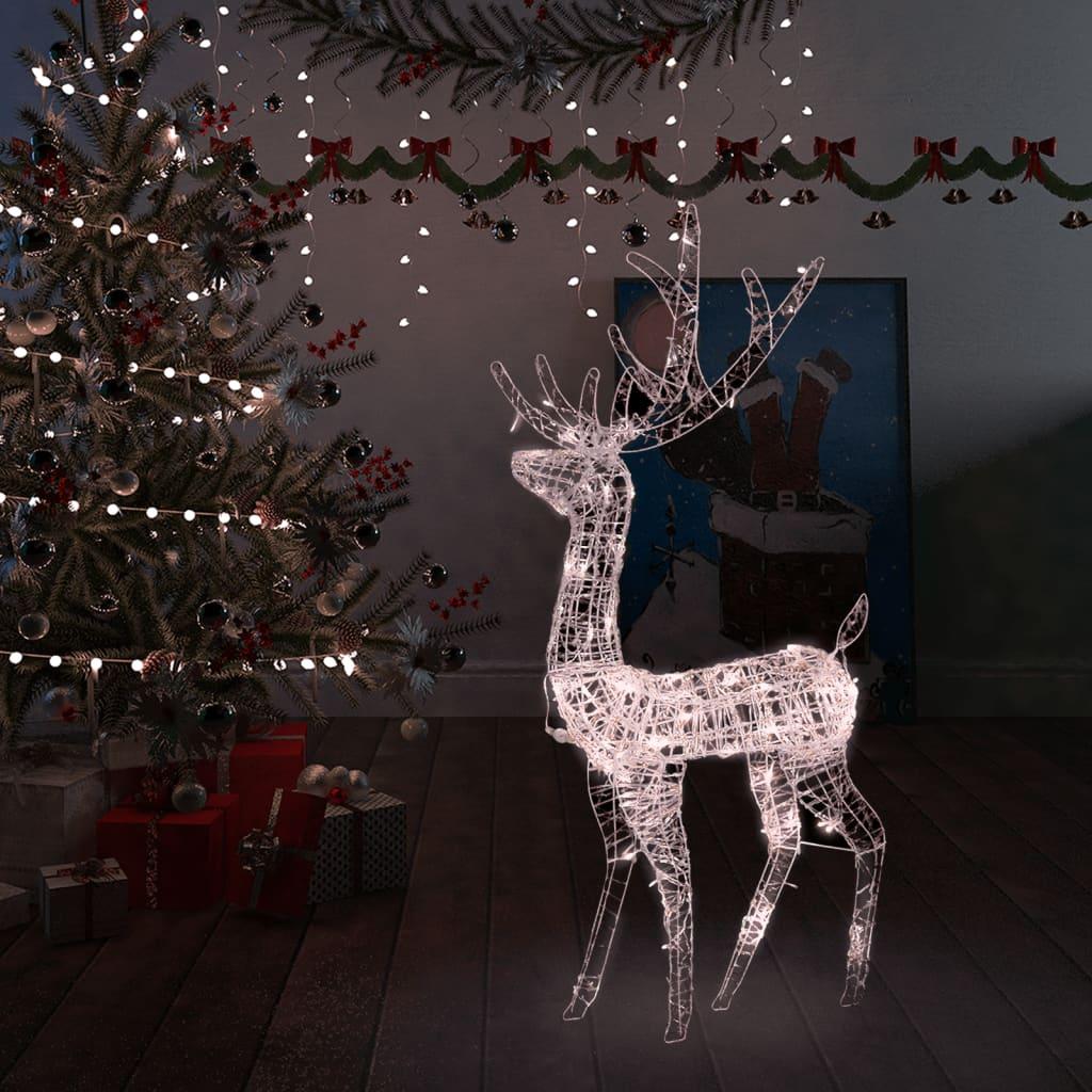 Juledekoration rensdyr 140 LED'er 120 cm akryl varm hvid
