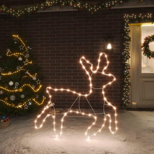 Rensdyr 72 LED'er julefigur varmt hvidt lys