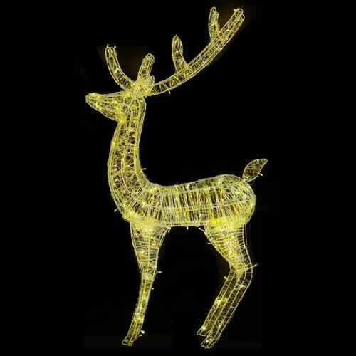 Julerensdyr 2 stk. 180 cm 250 LED'er akryl varmt hvidt lys
