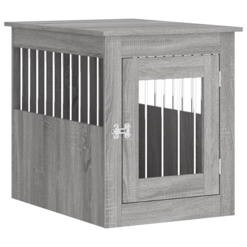 Hundebur/endebord 55×75×65 cm - konstrueret træ, grå sonoma-eg