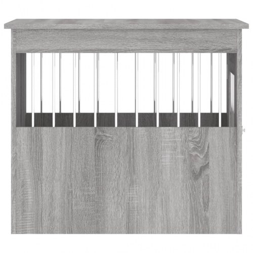 Hundebur/endebord 55×75×65 cm - konstrueret træ, grå sonoma-eg