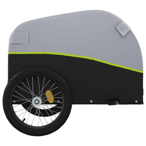 Cykelanhænger 45 kg - jern, sort/grøn
