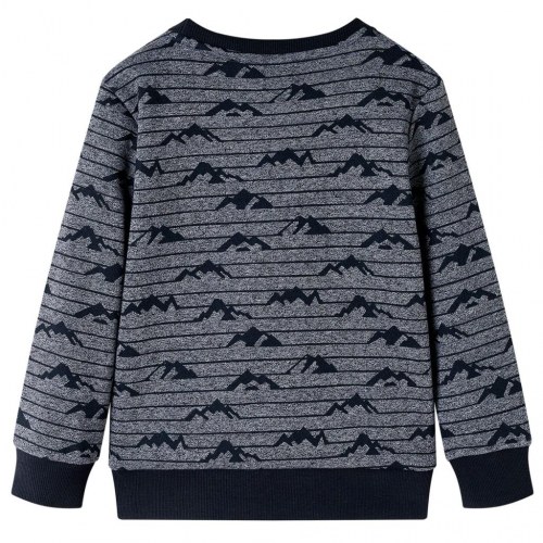 Sweatshirt til børn str. 116 - marinemeleret