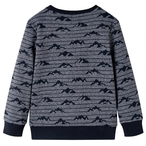 Sweatshirt til børn str. 140 med bjergprint