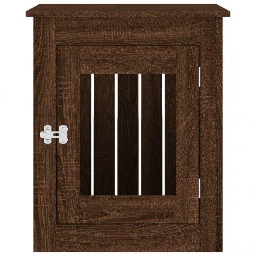 Hundebur/sidebord 55×75×65 cm i konstrueret træ - brun egetræsfarve