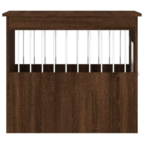Hundebur/sidebord 55×75×65 cm i konstrueret træ - brun egetræsfarve