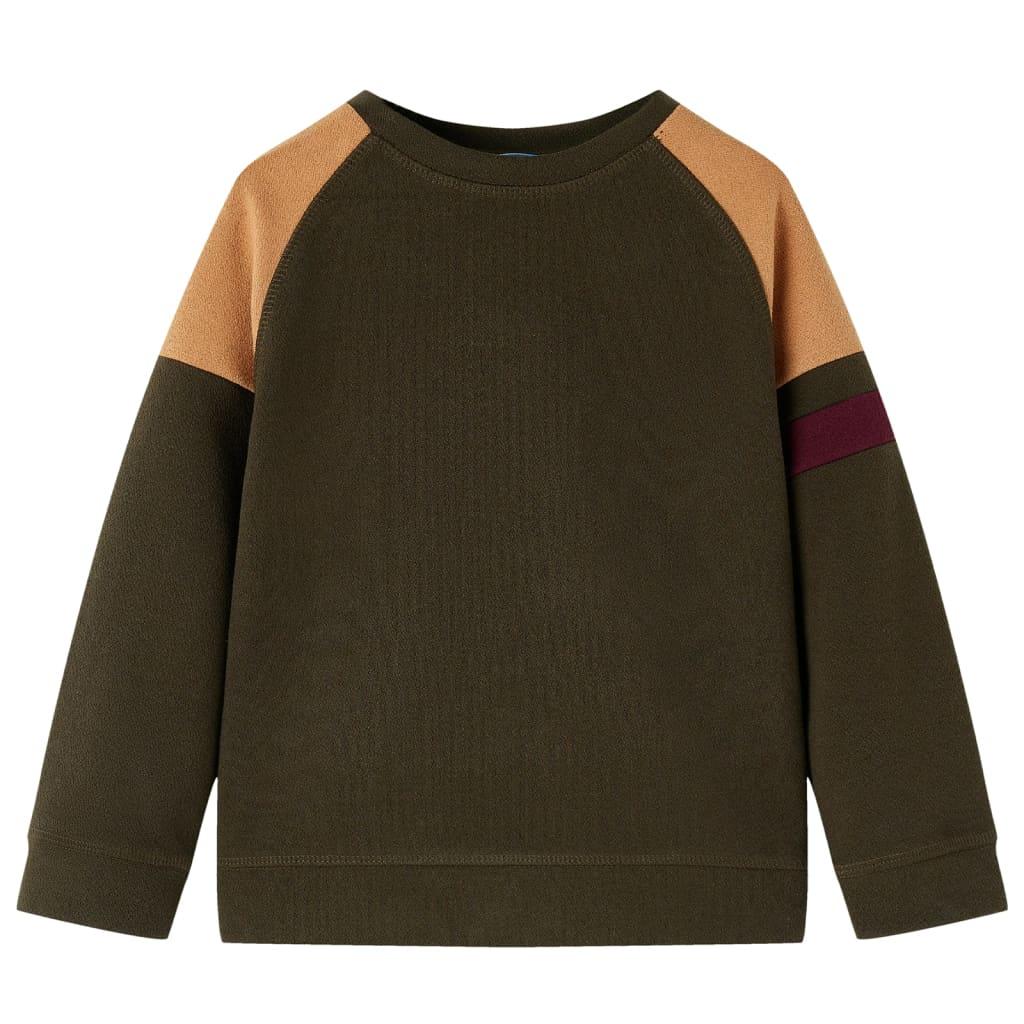 Sweatee Shirt Til Børn 128 Kakifarvet Og Brun