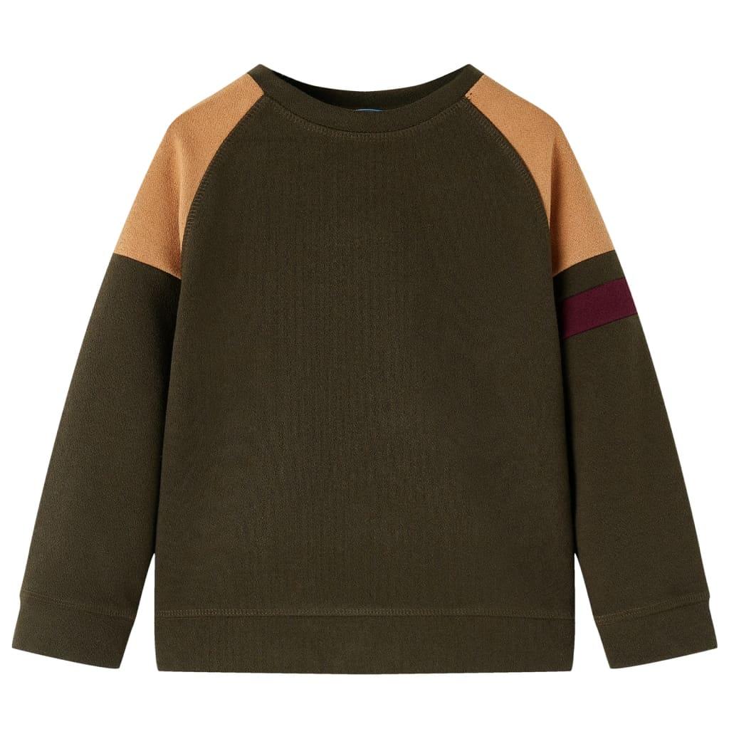 Sweatee Shirt Til Børn 104 Kakifarvet Og Brun