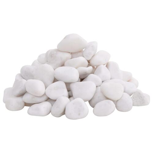 Polerede småsten 10 kg 2-5 cm hvid