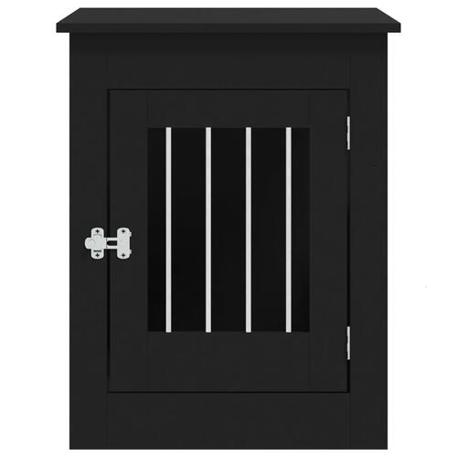 Hundebur 55x80x68 cm konstrueret træ sort