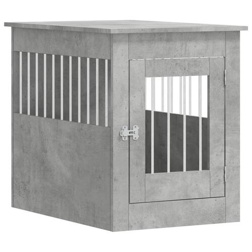Hundebur 55x80x68 cm konstrueret træ betongrå
