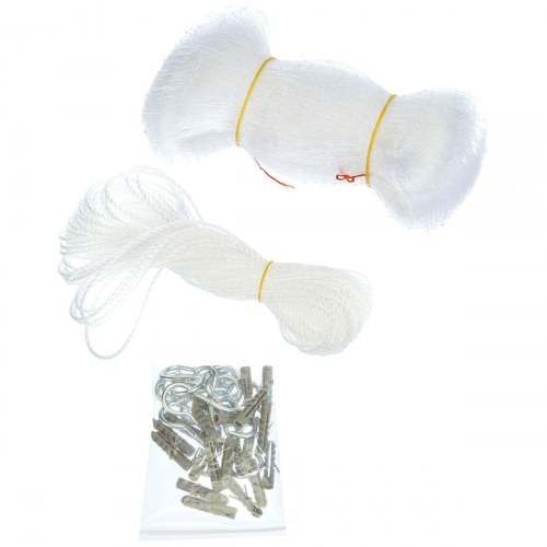 Trixie sikkerhedsnet til kat - gennemsigtig nylon, 3 × 6 m (masker 3 × 3 cm)