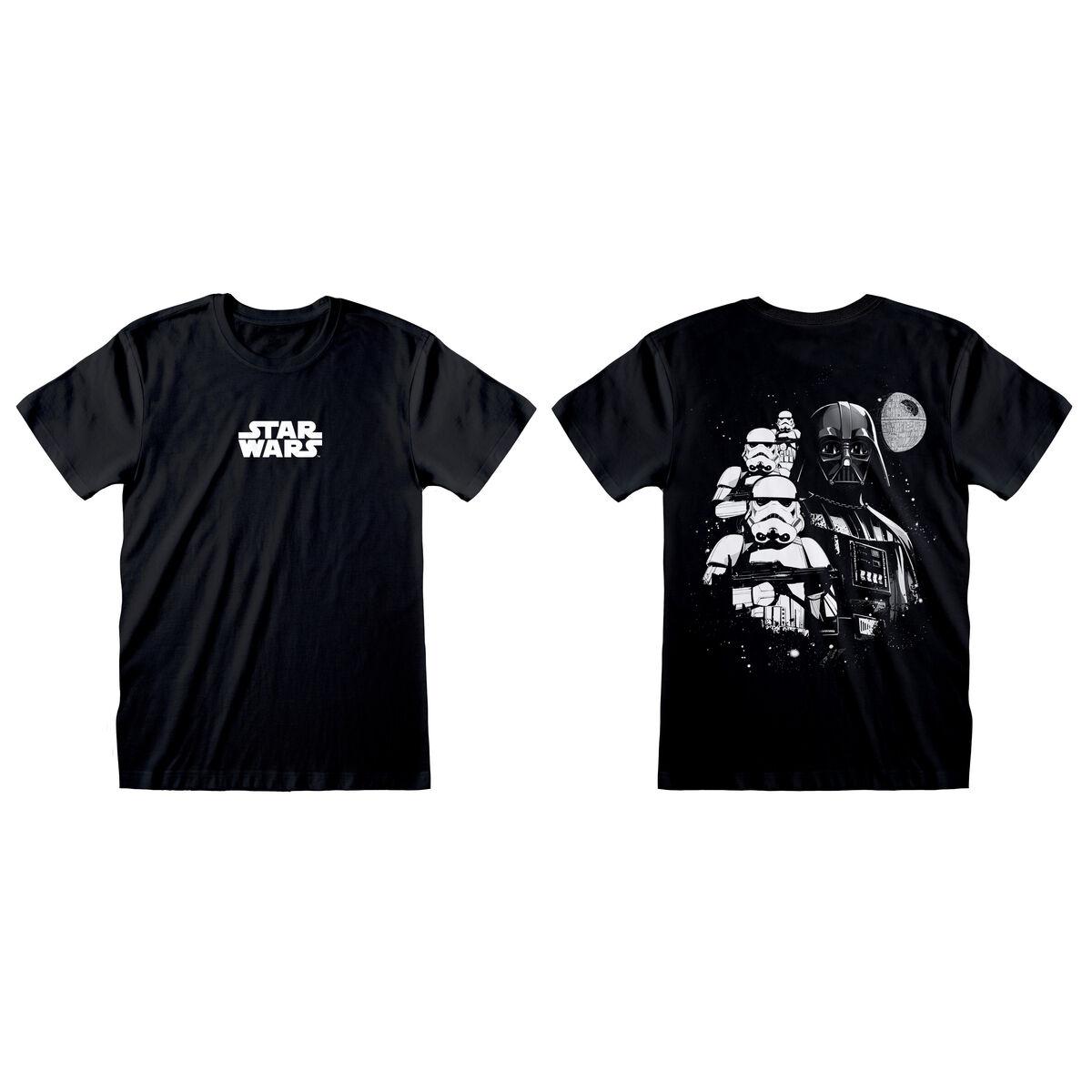 Kortærmet T Shirt Star Wars Collage Sort Unisex M