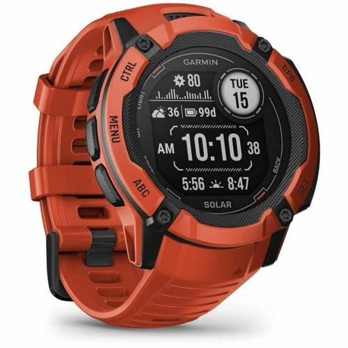 GARMIN Instinct 2X Solar herreur - rød/grå, digital