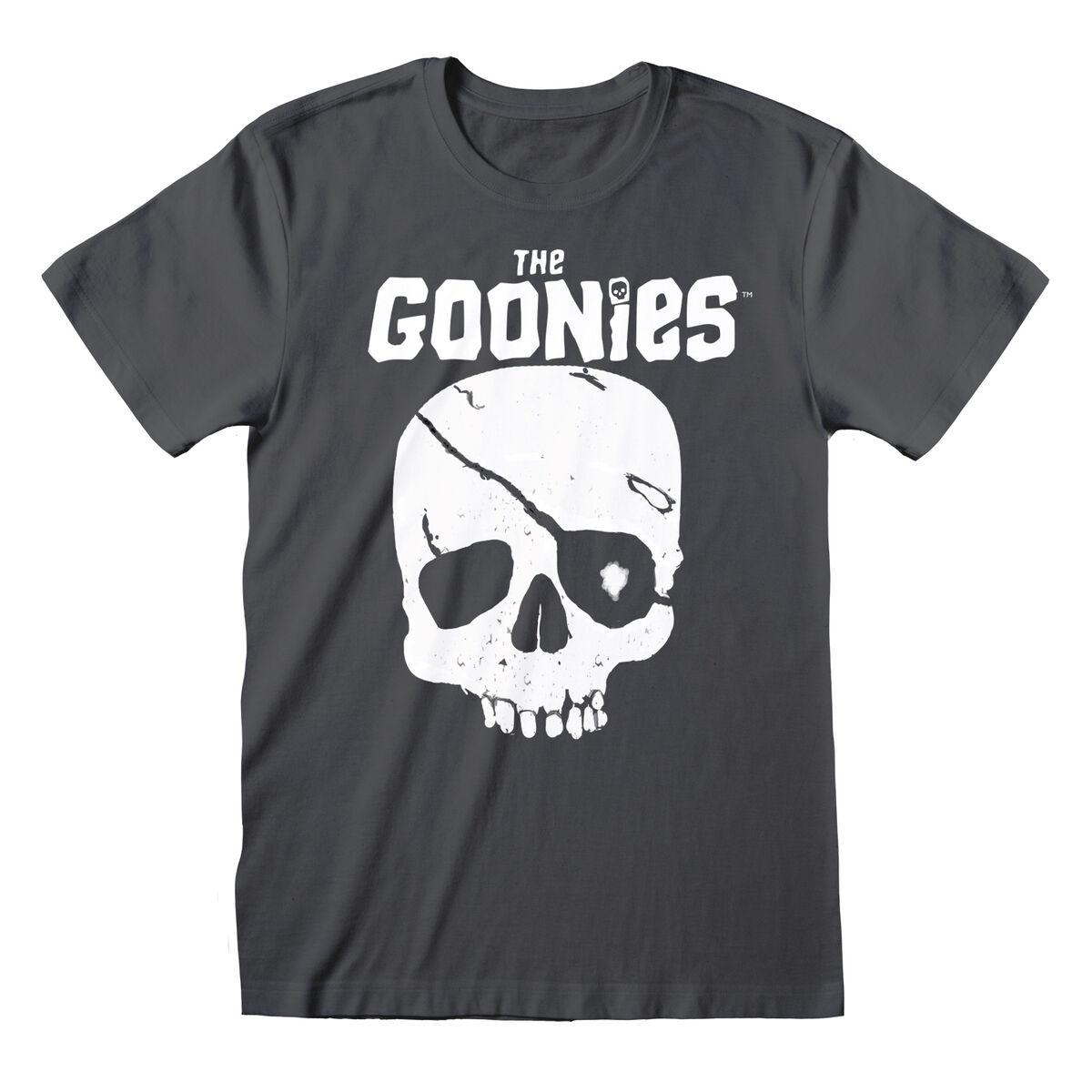 Kortærmet T-shirt The Goonies Skull and Logo Grafit - XXL