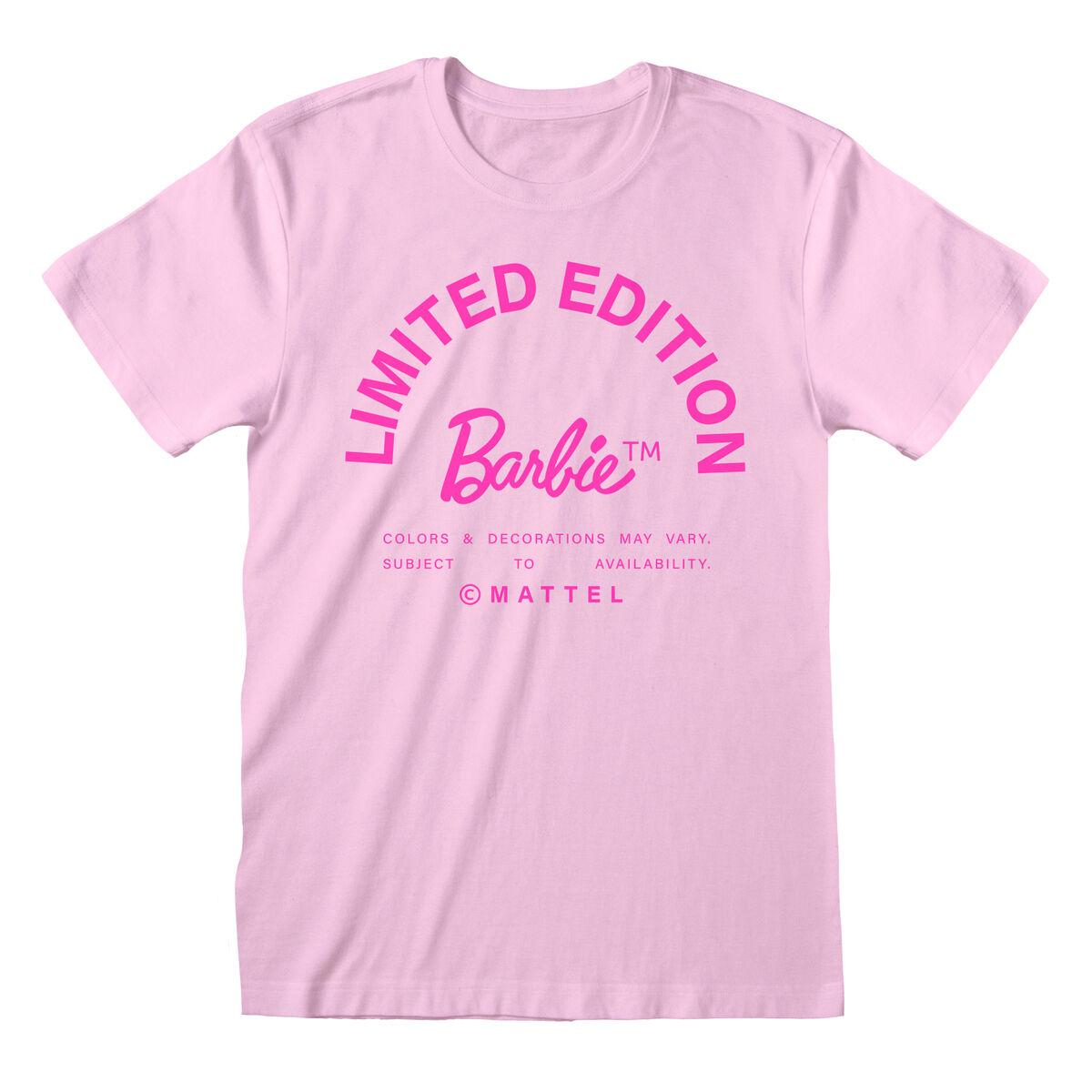 Kortærmet T-shirt Barbie Limited Edition Lyserød Unisex S