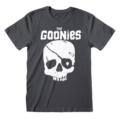 The Goonies T-shirt - Skull & Logo, grafit, kortærmet, XL