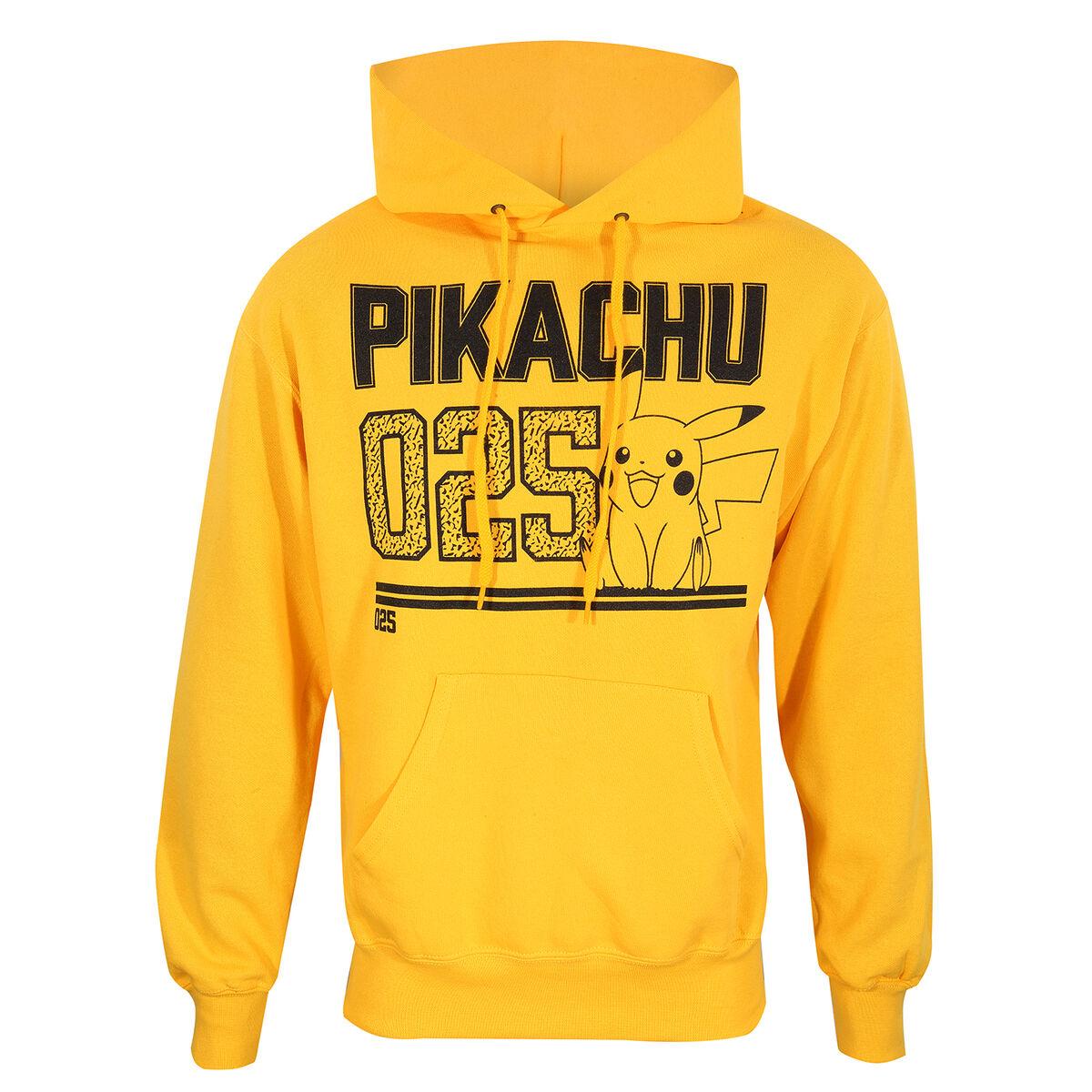 Unisex Hættetrøje Pokémon Picachu Line Art Gul S