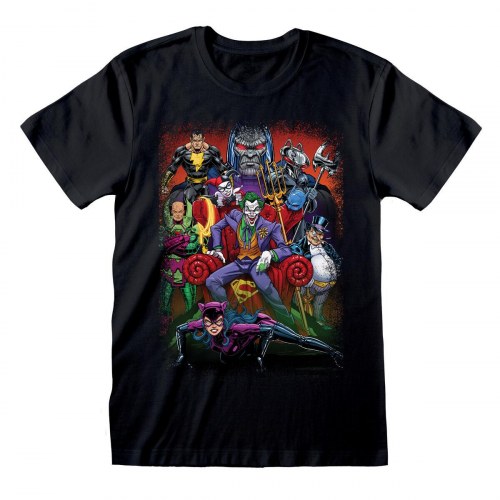 DC Comics Villains T-shirt, sort unisex - M
