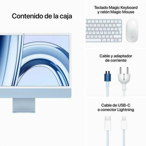 All in One Apple iMac 24" 8 GB RAM 256 GB SSD M3