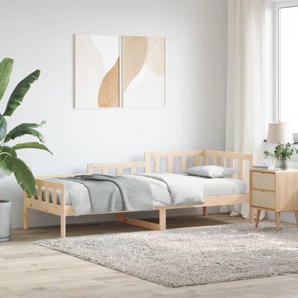 Daybed Uden Madras Massivt Fyrretræ - Naturfarvet / 90 x 190 cm