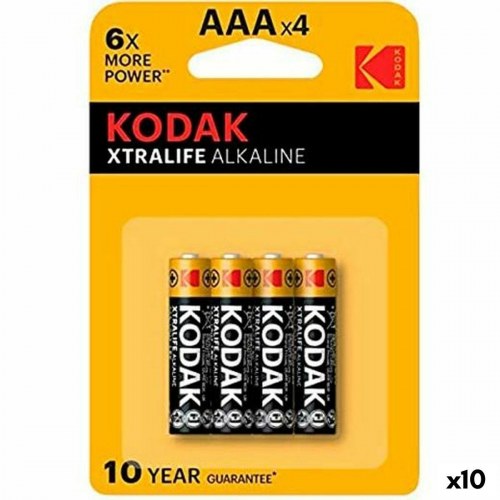 Kodak Xtralife AAA LR03 Alkaline batterier - 4 stk (10 pakker)