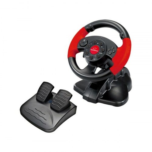Esperanza EG103 racerrat med pedaler - Sort/Rød - PC, PS3, PS2