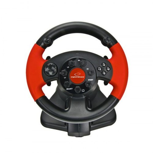 Esperanza EG103 racerrat med pedaler - Sort/Rød - PC, PS3, PS2