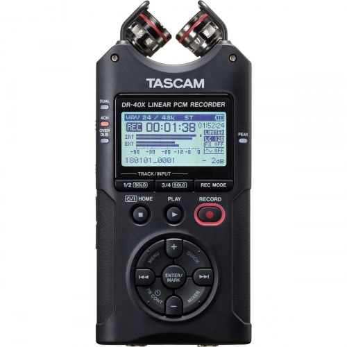 Tascam DR-40X bærbar lydoptager - Blå/Sort