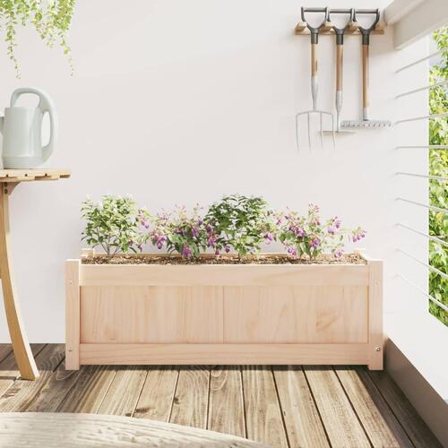 Plantekasse 90x31x31 cm massivt fyrretræ