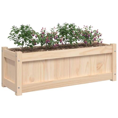 Plantekasse 90x31x31 cm massivt fyrretræ