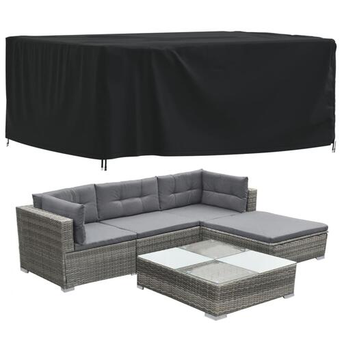 Overtræk til havemøbler 200x165x80 cm 420D oxfordstof sort