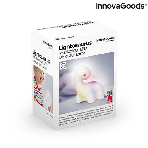 Dinosaur multifarvet LED-lampe Lightosaurus InnovaGoods