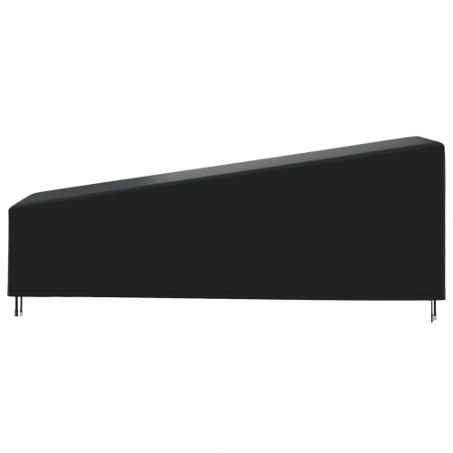Overtræk til liggestol 210x80x45/75 cm 420D oxfordstof sort