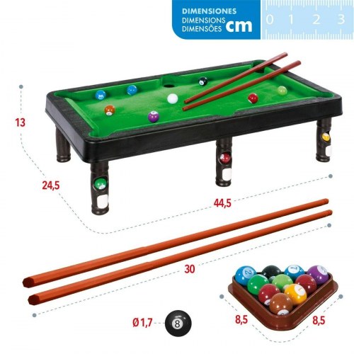 CB Games billardbord til børn 44,5 × 13 × 24,5 cm (12 enheder)