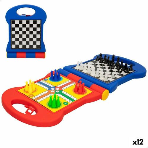 CB Games 8-i-1 brætspil - Skak m.fl., 24 × 17 × 3 cm (105 dele) - 12 enheder