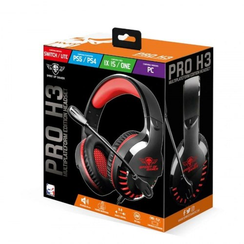 Gaming headset Spirit of Gamer Pro H3 - sort, jack 3,5 mm