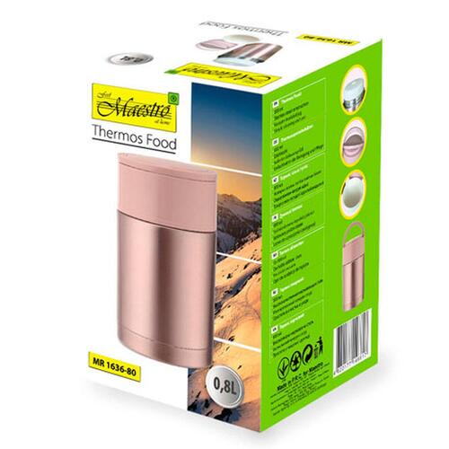 Termokande Feel Maestro MR-1636 Pink Gylden Rustfrit stål 800 ml