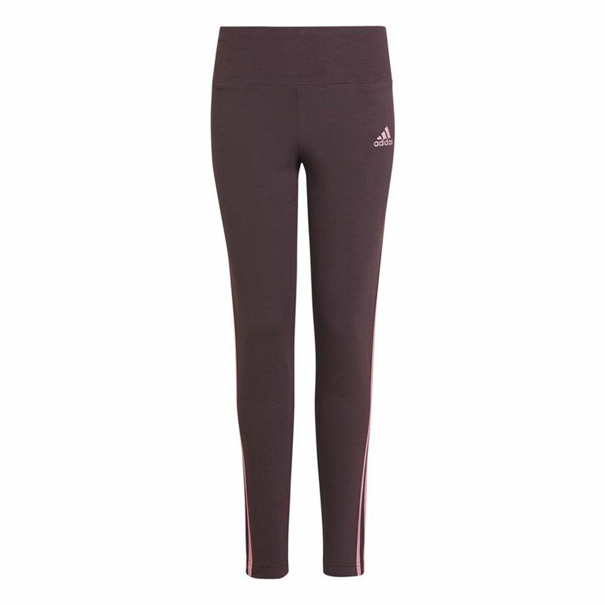 Sport Leggings Til Børn Adidas 3 Bandas Lilla 9 10 år
