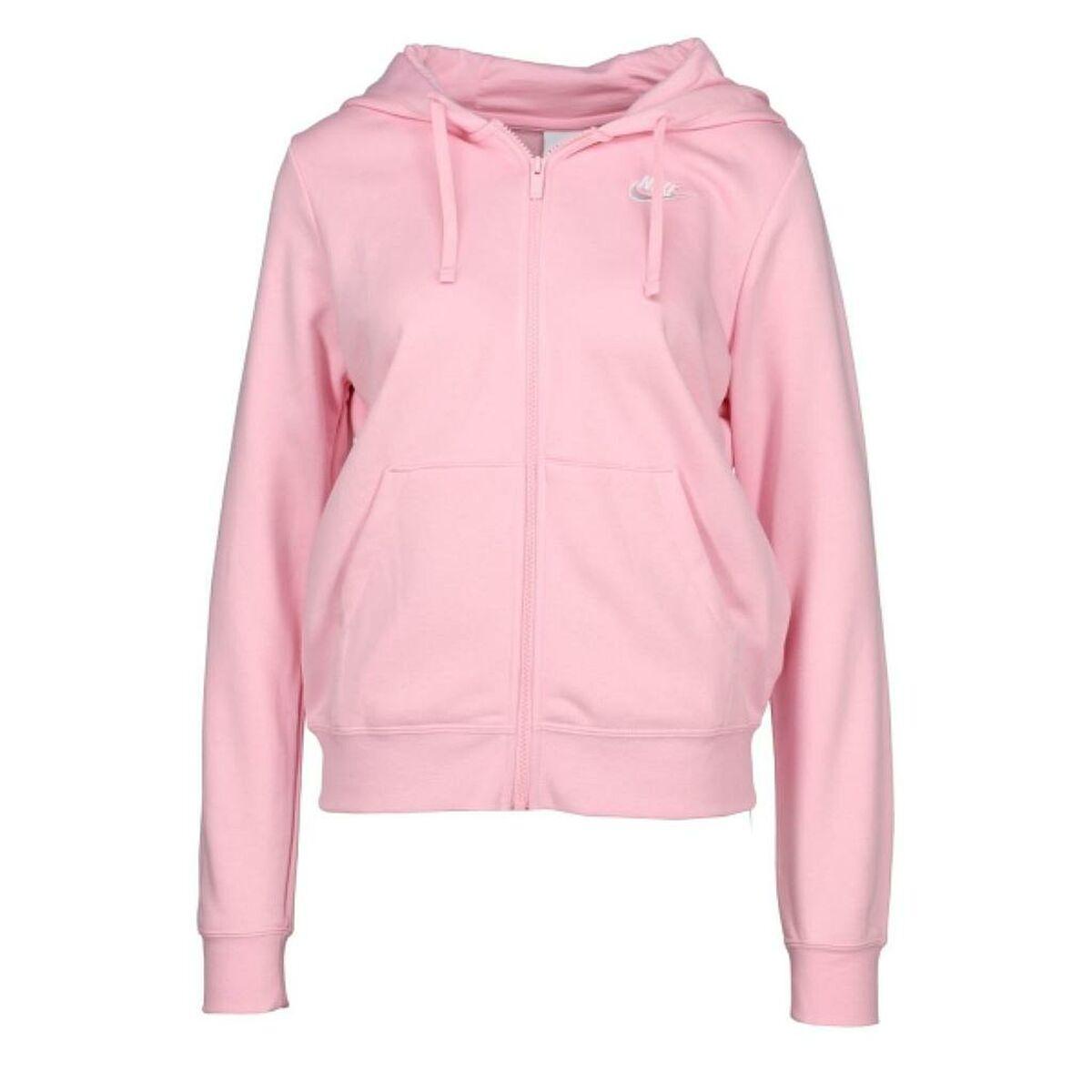 Hættetrøje med Lynlås til Kvinder Nike CLUB FLC FZ DQ5471 690 L