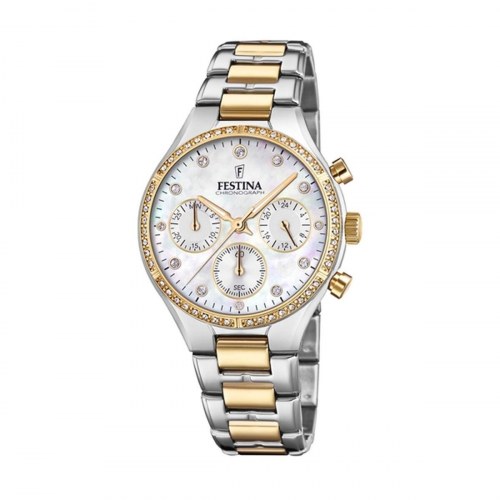 Festina Boyfriend dameur 36 mm - rustfrit stål, kronograf