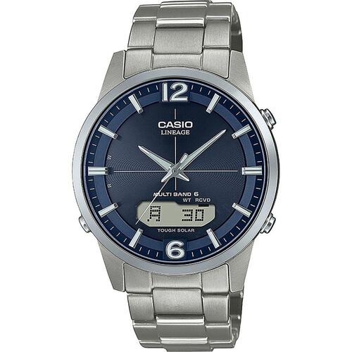 Herreur Casio LINEAGE Multi Band 6 Tough Solar Sølvfarvet (Ø 40 mm)